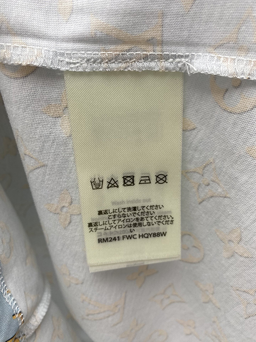 ルイヴィトン  新しい循環古いプリント半袖Tシャツ