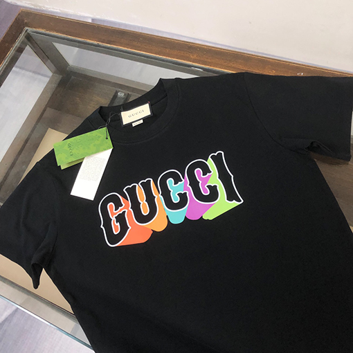 グッチ  新しいラウンドネック半袖Tシャツ