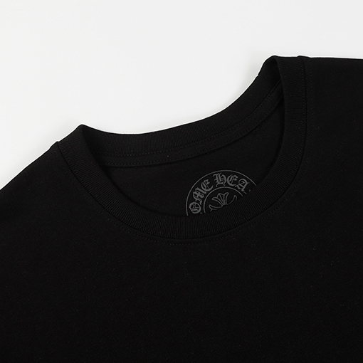 クロムハーツ  馬蹄ファッション夜光プリントラウンドネック半袖Tシャツ