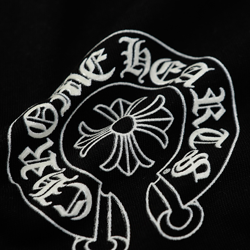 クロムハーツ  馬蹄ファッション夜光プリントラウンドネック半袖Tシャツ
