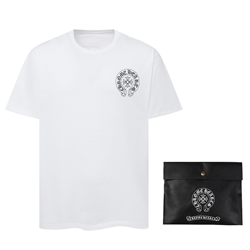 クロムハーツ  馬蹄ファッション夜光プリントラウンドネック半袖Tシャツ