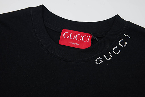 グッチ 新しいラウンドネック半袖Tシャツ