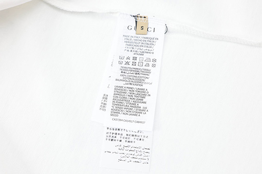 グッチ 新しいパッチワーク文字ロゴ刺繍パターン半袖Tシャツ