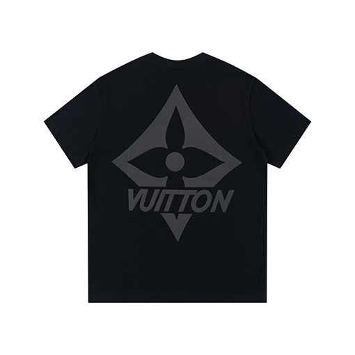 ルイヴィトン 新しいプリントラウンドネック半袖Tシャツ