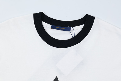 ルイヴィトン 新しいプリントラウンドネック半袖Tシャツ