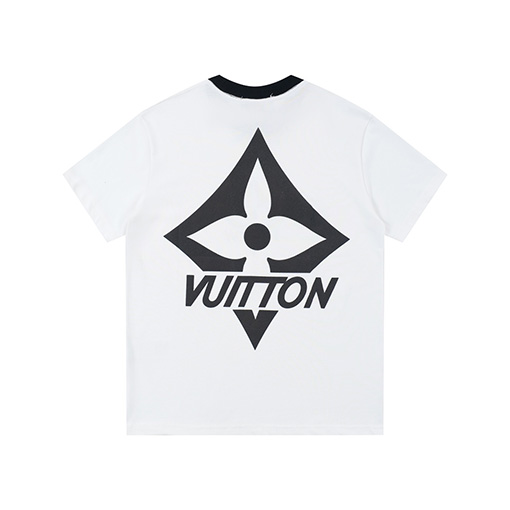 ルイヴィトン 新しいプリントラウンドネック半袖Tシャツ