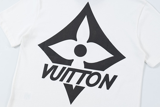 ルイヴィトン 新しいプリントラウンドネック半袖Tシャツ