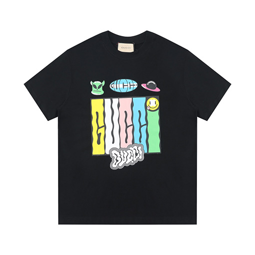 グッチコピー 新しいエイリアンUFOパターン半袖Tシャツ