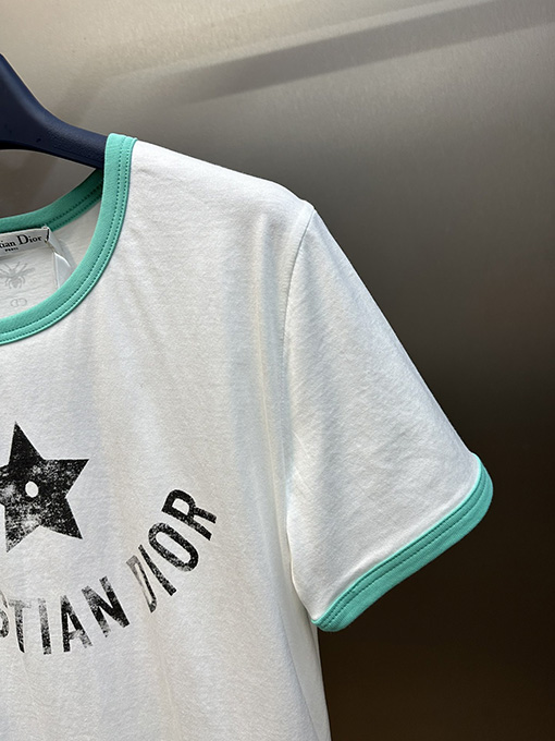 ディオール 五角星プリント半袖Tシャツ