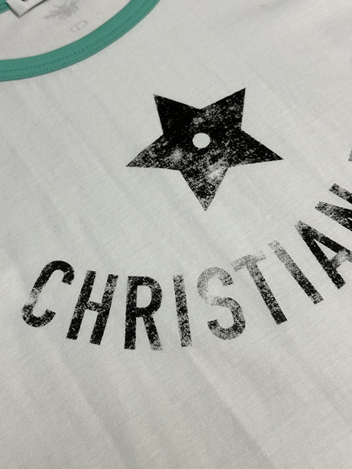 ディオール 五角星プリント半袖Tシャツ