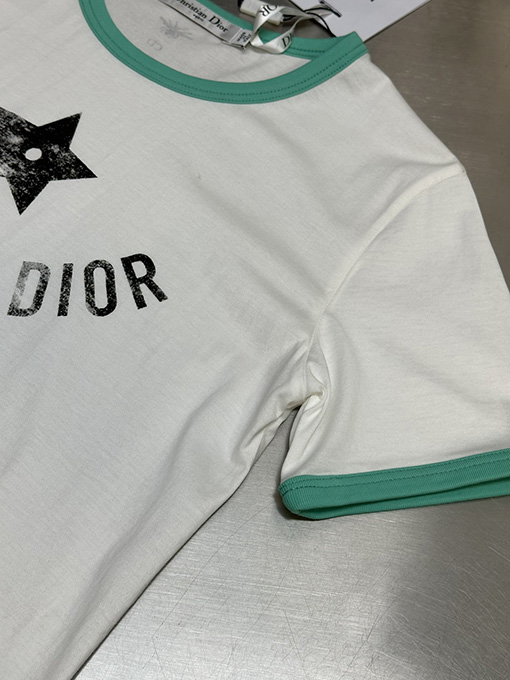 ディオール 五角星プリント半袖Tシャツ