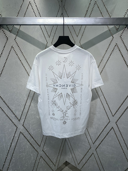 ジバンシイスーパーコピーロゴプリント文字半袖Tシャツ