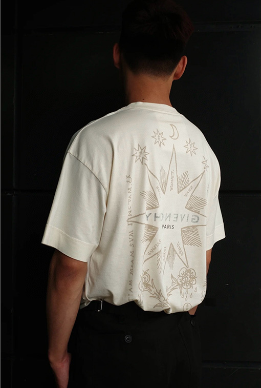 ジバンシイスーパーコピーロゴプリント文字半袖Tシャツ