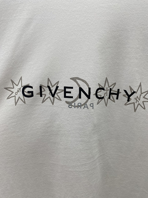 ジバンシイスーパーコピーロゴプリント文字半袖Tシャツ