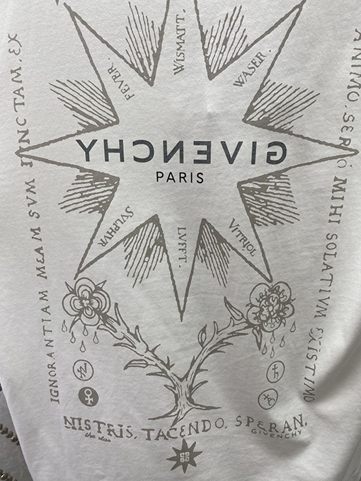 ジバンシイスーパーコピーロゴプリント文字半袖Tシャツ