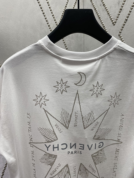 ジバンシイスーパーコピーロゴプリント文字半袖Tシャツ