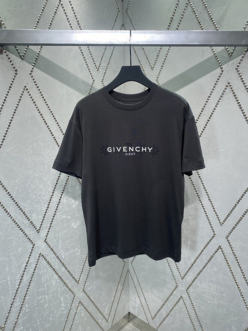 ジバンシイスーパーコピーロゴプリント文字半袖Tシャツ