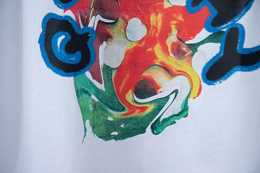 ジバンシイコピー サイケデリックプリントラウンドネック半袖Tシャツ