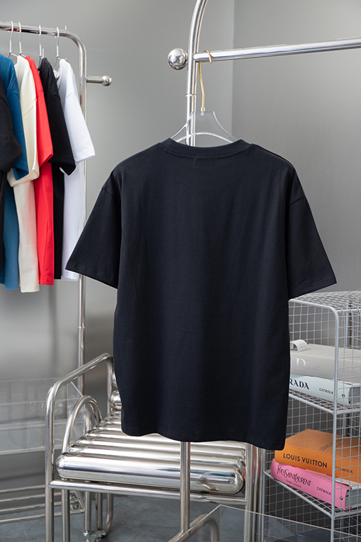 フェンディ 胸ジッパーポケットステッチ半袖Tシャツ
