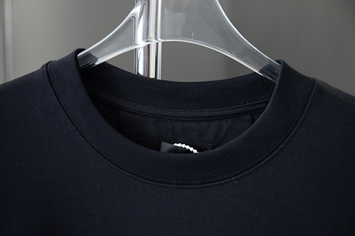 ジバンシイ   クラシックな前後ロゴ刺繍ラウンドネック半袖Tシャツ