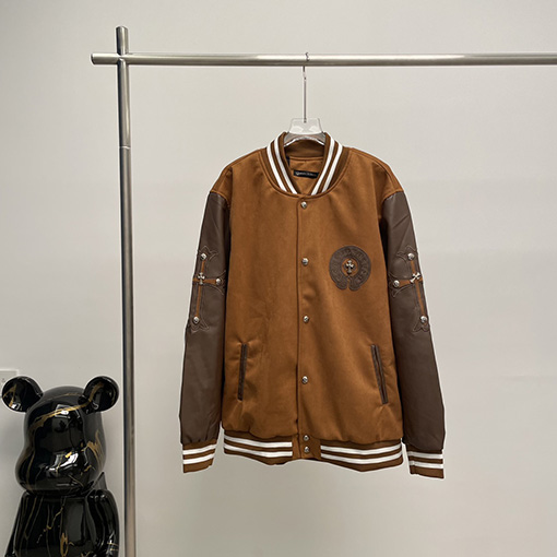 クロムハーツ クロスレザーステッチヘビーラベリングジャケット