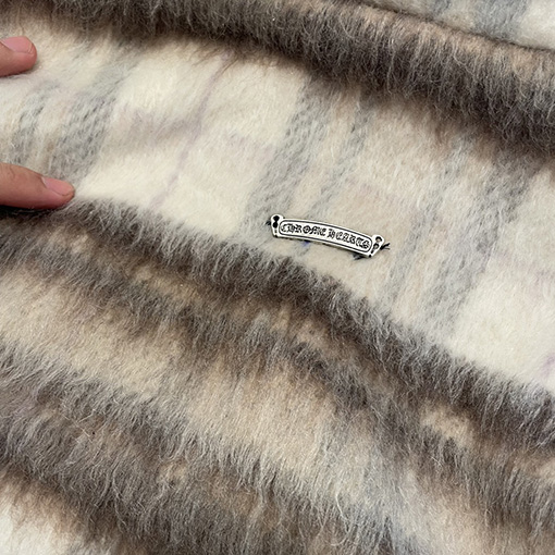クロムハーツ ウールレザーロゴバックジャケット