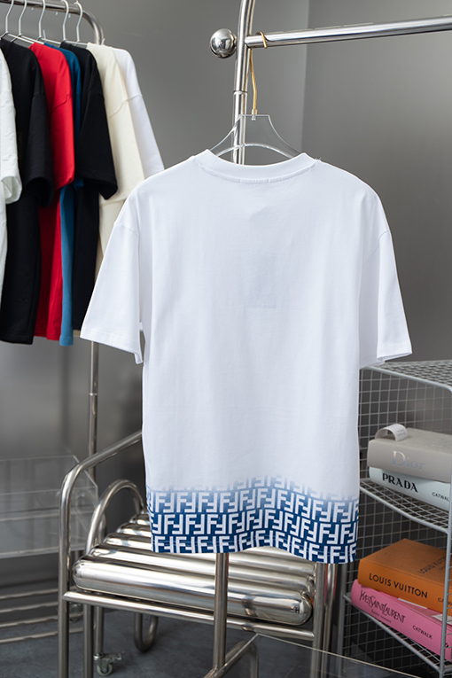 フェンディ ダブルプリントカラフルダブルF半袖Tシャツ
