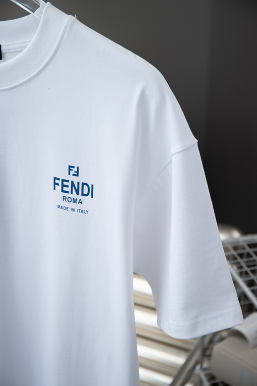 フェンディ ダブルプリントカラフルダブルF半袖Tシャツ