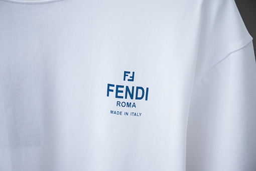 フェンディ ダブルプリントカラフルダブルF半袖Tシャツ