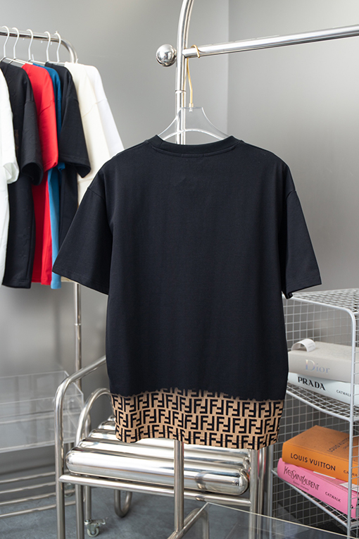 フェンディ ダブルプリントカラフルダブルF半袖Tシャツ