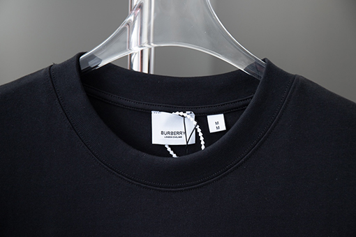バーバリー 刺繍ロゴファッション ラウンドネック半袖Tシャツ