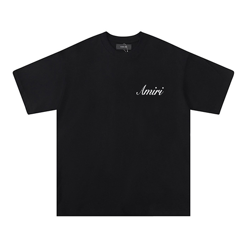 アミリスーパーコピー ルーズクラシックアルファベット半袖クルーネックTシャツ
