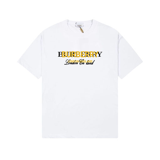 バーバリーコピー  プリントロゴ半袖Tシャツ