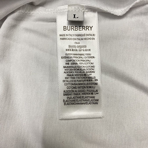 バーバリーコピー  プリントロゴ半袖Tシャツ
