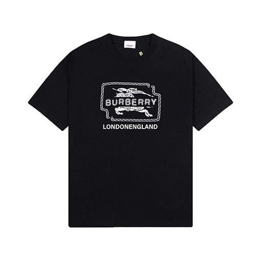 バーバリースーパーコピー プリントロゴ半袖Tシャツ