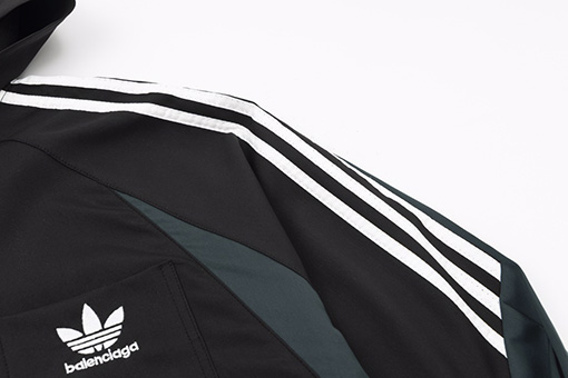 Balenciaga X Adidas コピー クローバーロゴ刺繍ウインドブレーカーシャツ