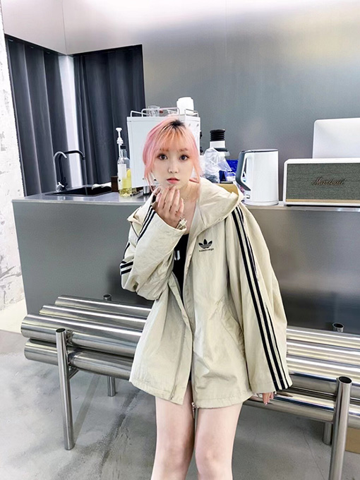 Balenciaga X Adidas アルファベットロゴジッパースポーツジャケットウインドブレーカー