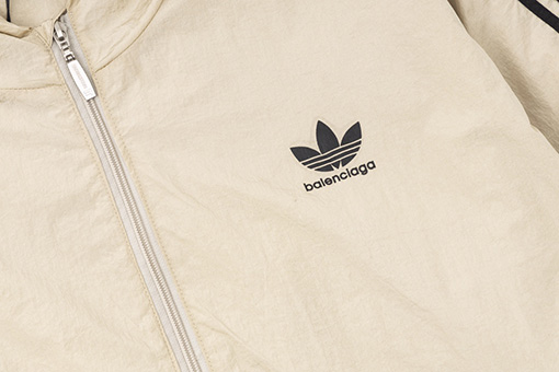 Balenciaga X Adidas アルファベットロゴジッパースポーツジャケットウインドブレーカー