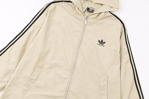 Balenciaga X Adidas アルファベットロゴジッパースポーツジャケットウインドブレーカー