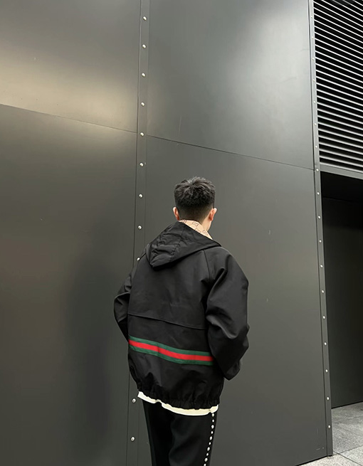 グッチ GCフルロゴ両面レトロジャケットジャケット