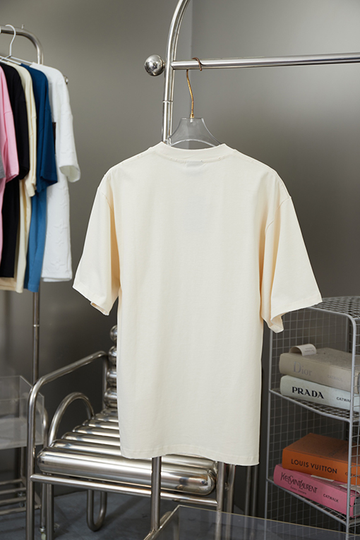 バレンシアガ  新しいぼやけたロゴプリント半袖Tシャツ