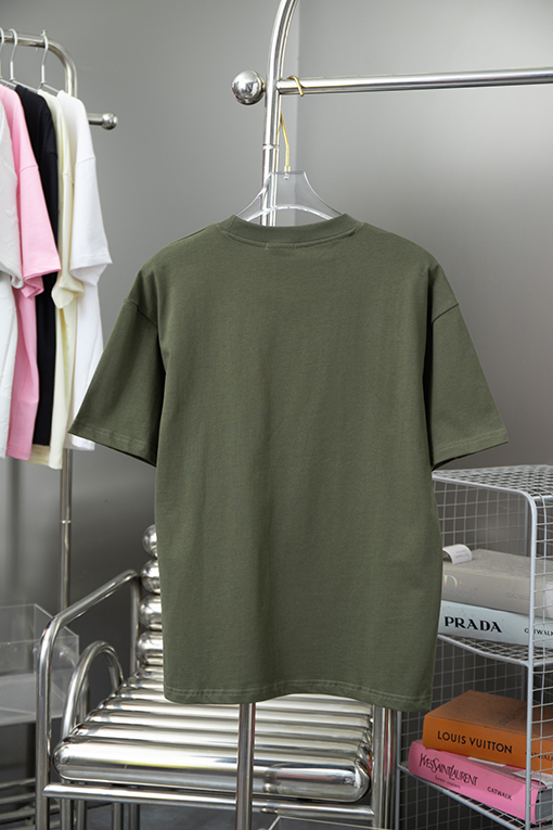 ディオール クラシックCDアルファベット刺繍ニットクルーネック半袖Tシャツ