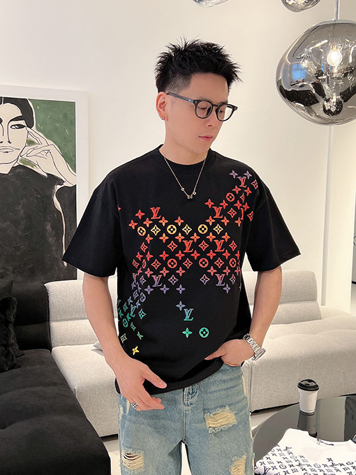ルイヴィトンコピー 新しい グラデーション半袖Tシャツ
