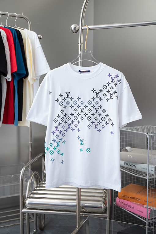 ルイヴィトンコピー 新しい グラデーション半袖Tシャツ