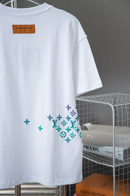 ルイヴィトンコピー 新しい グラデーション半袖Tシャツ