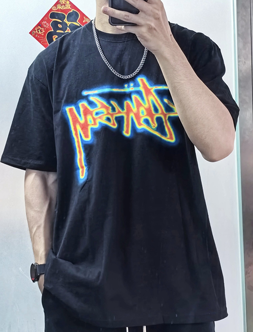 ステューシーコピー  サーマルプリントTシャツ