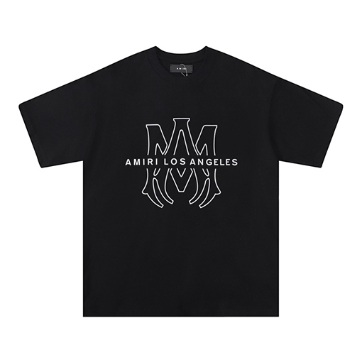 アミリスーパーコピー ゆったりとしたクラシックなアルファベット半袖Tシャツ