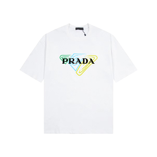 プラダスーパーコピー プリントロゴ半袖Tシャツ