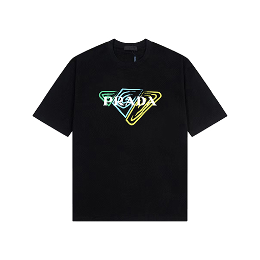 プラダスーパーコピー プリントロゴ半袖Tシャツ