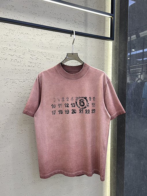 マルタンマルジェラ  古着ウォッシュプリント柄半袖Tシャツ